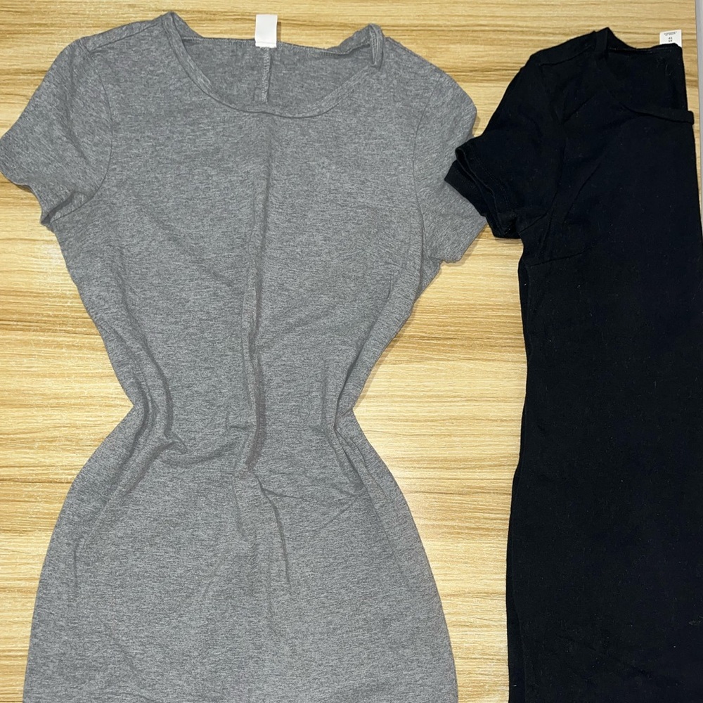3 Dress Basics (grey, black, and black sleeveless)